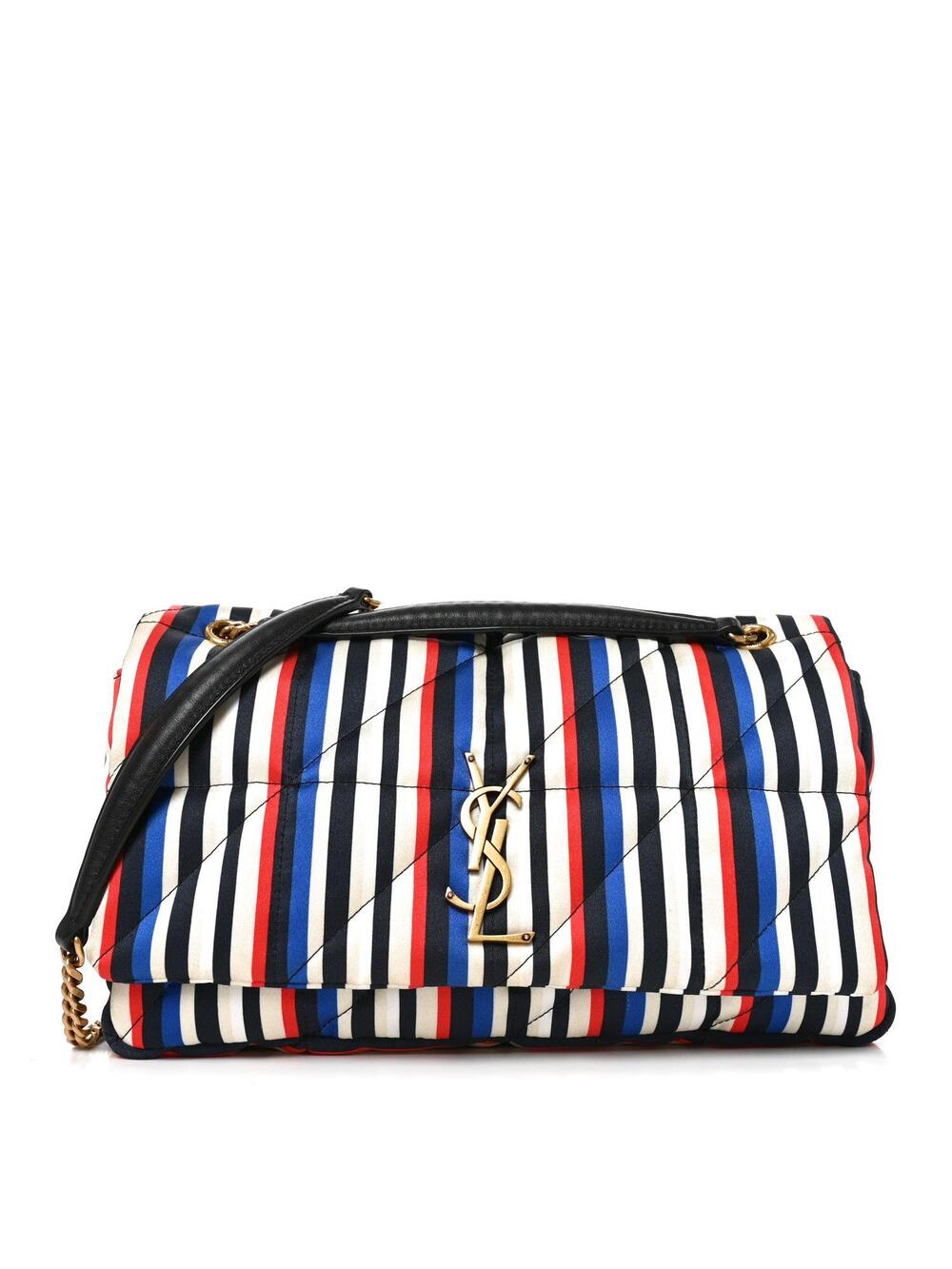 Saint Laurent Silk Striped Medium Jamie #343199S10B